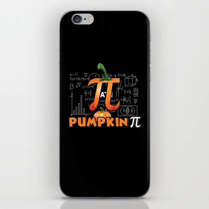 Pie Pumpkin Pi Math Meme Math Nerd Pi Day iPhone Skin