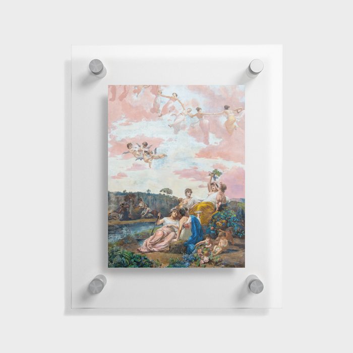 Achillion Palace Painting - Galoppi Floating Acrylic Print