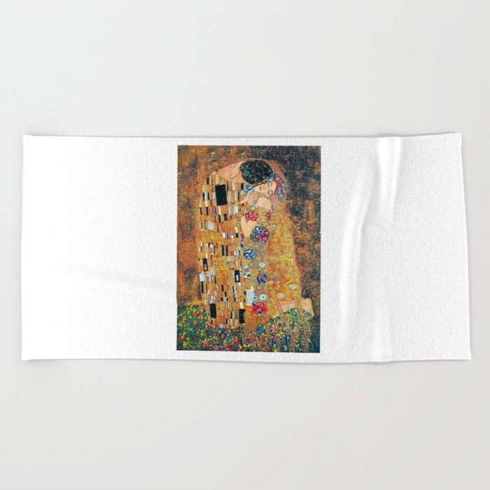 Gustav Klimt - The kiss Beach Towel