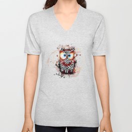 The Owl V Neck T Shirt