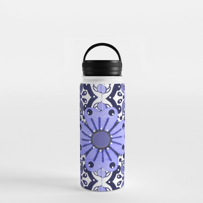 talavera mexican tile in very pery Water Bottle