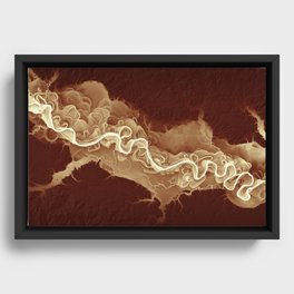 Red River of the South Framed Canvas