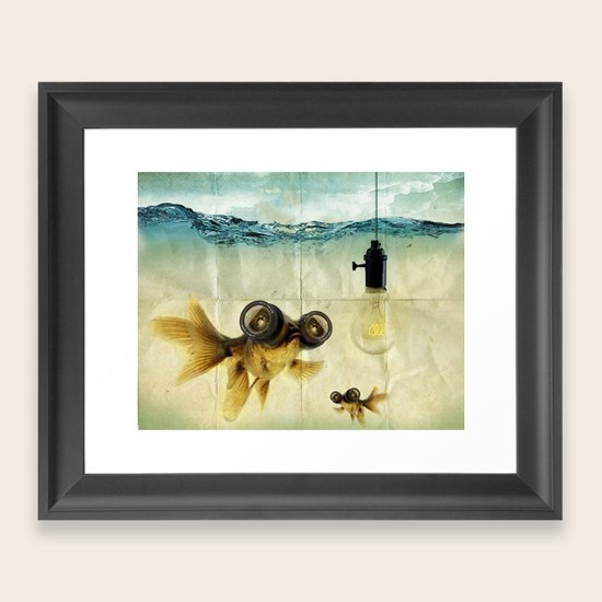 Fish Eyed Lens 03 Framed Art Print