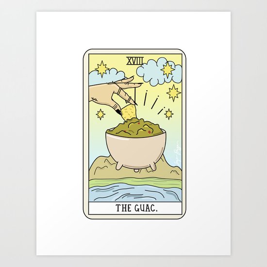 GUAC READING Art Print
