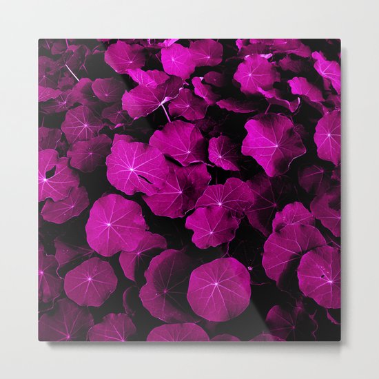 pink leafs XIV Metal Print