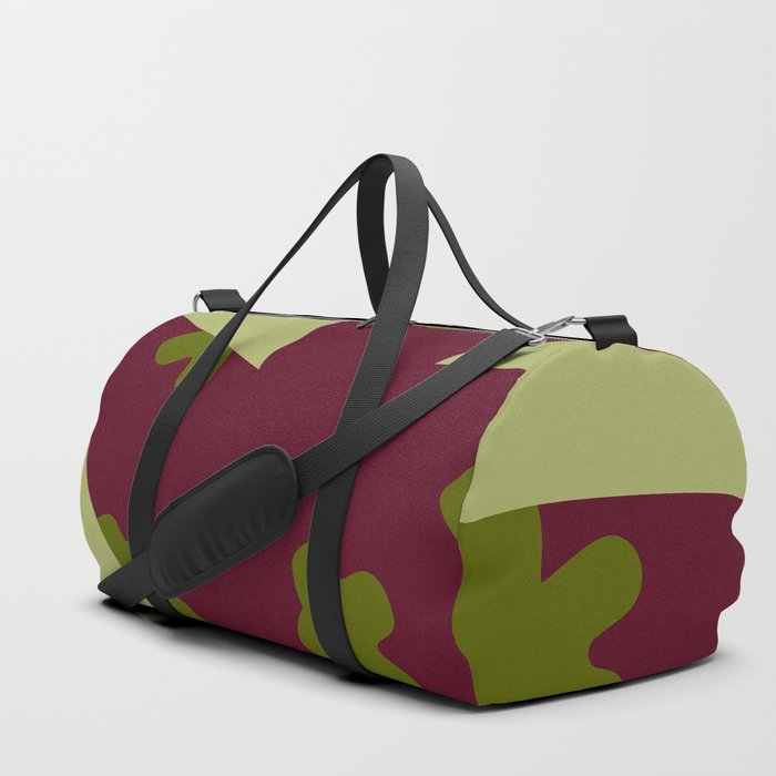 Patterned abstract color plant 1 Duffle Bag