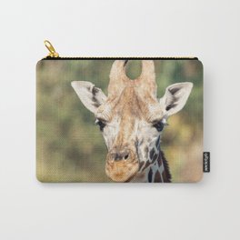 Giraffe outside in nature during the day. Carry-All Pouch