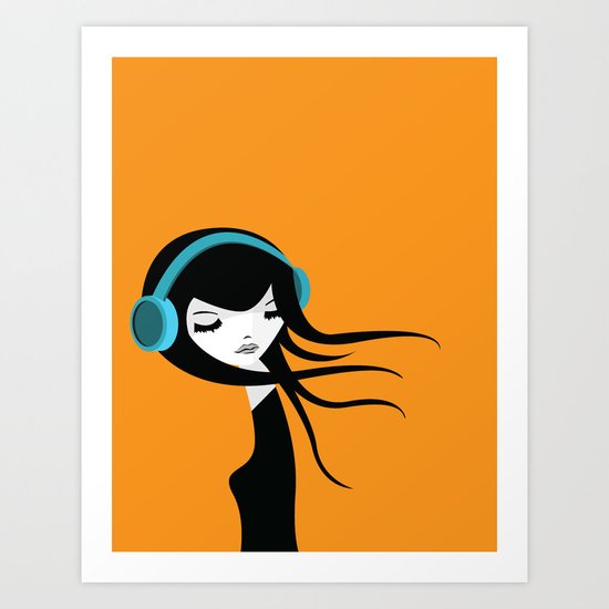 Flow In The Music Art Print