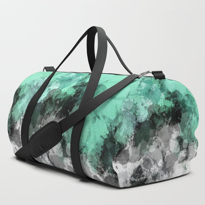 Mint green duffle bag on sale