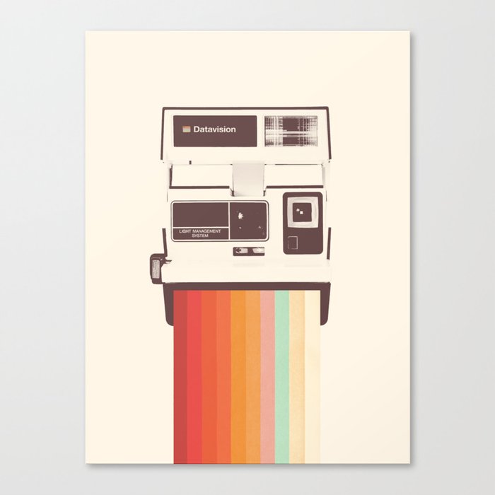 Instant Camera Rainbow Leinwanddruck Instant Camera Rainbow Leinwanddruck