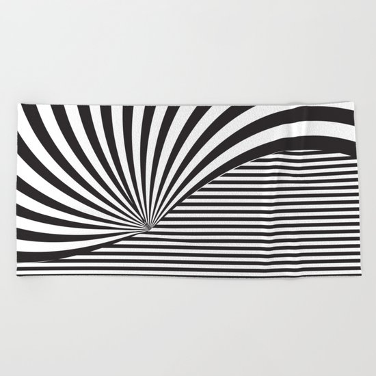 Optical Game 8 Beach Towel