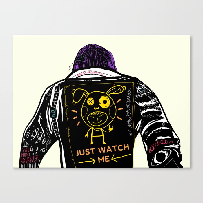 Just watch me Canvas Print