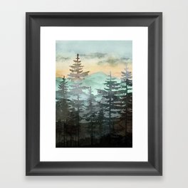 Pine Trees Framed Art Print