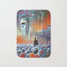 Big Brother Abstract Aesthetic No16 Bath Mat