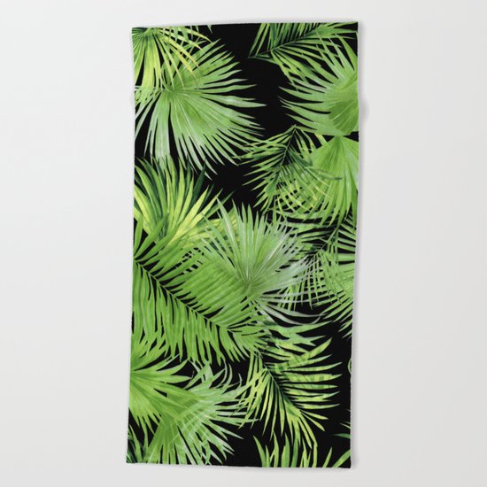 Palm Pattern Beach Towel