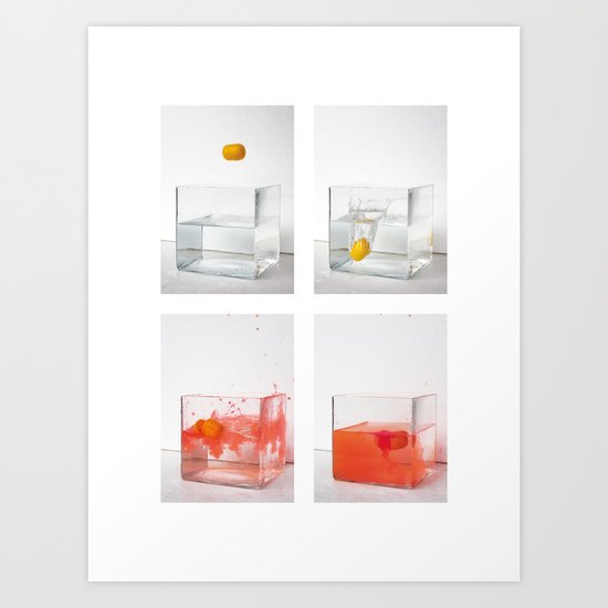 Capturing a motion sequence Art Print