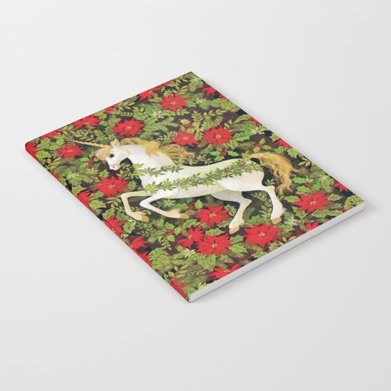 Christmas Unicorn Notebook