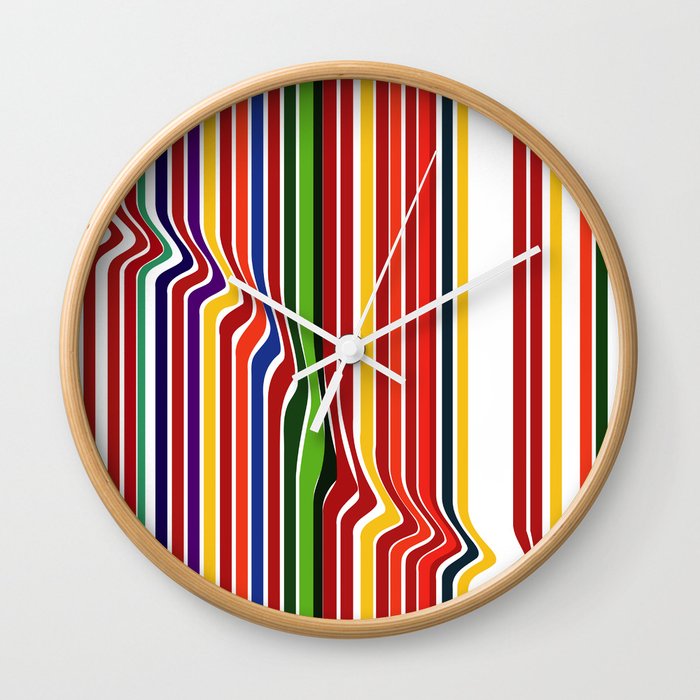 Fab Stripea Wall Clock
