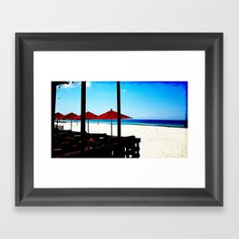 On the Beach Framed Art Print