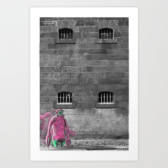 Unseen Monsters of Melbourne - Moose Jaw Mooshabong Art Print