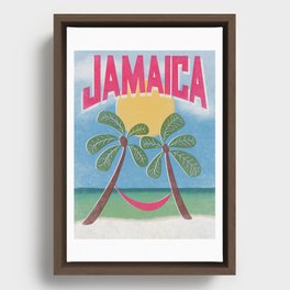 Jamaica Travel Framed Canvas