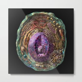 Animal Cell Structure Metal Print | Biochemical, Mitochondria, Painting, Nucleus, Stem, Physiology, Biochemistry, Anatomical, Microbiology, Eukaryotic 
