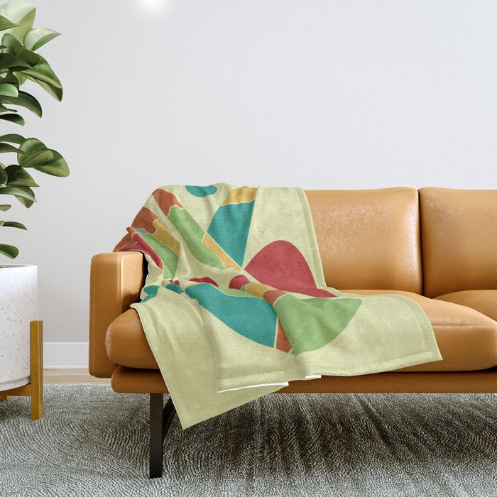 Abstract #135 Throw Blanket