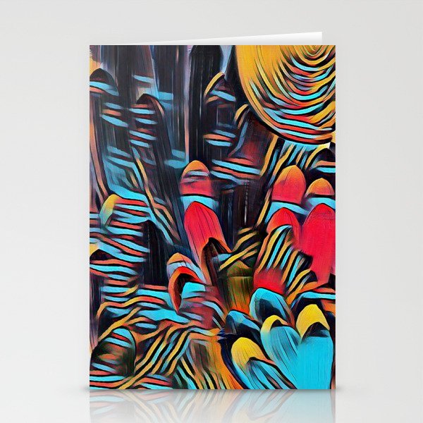 Abstract forrest Stationery Cards
