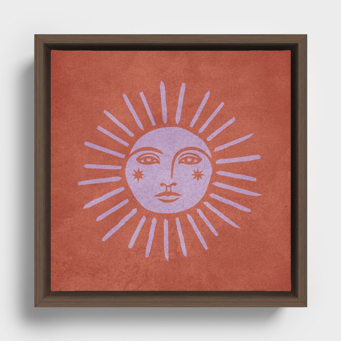 COSMIC SUN Framed Canvas