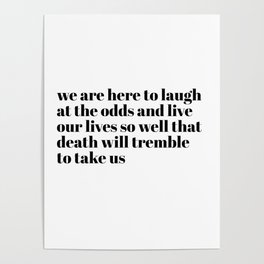 we are here to laugh Poster