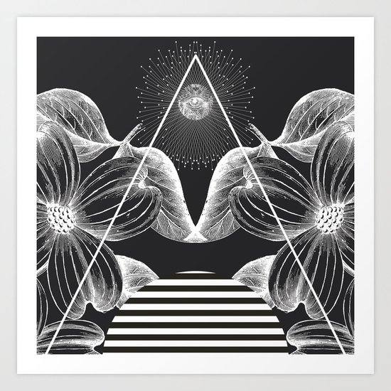 BLACK VESPERTINE Art Print