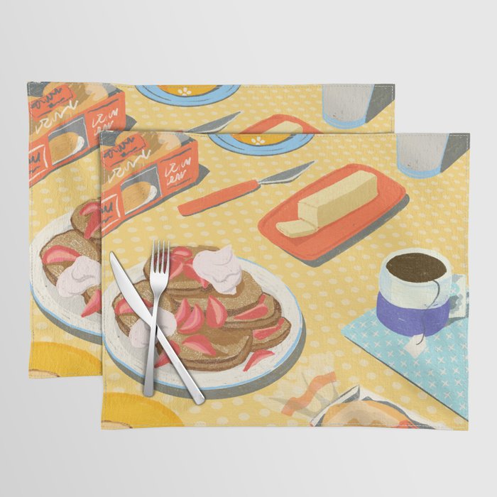 English Muffins for Breakfast Still LIfe Placemat