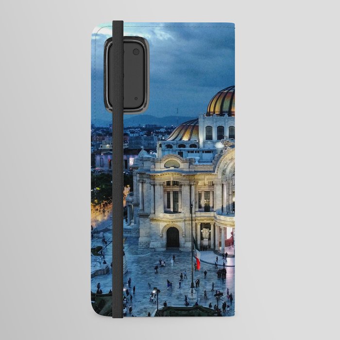 Mexico Photography - A Beautiful Palace In The Mexican Night Android Wallet Case