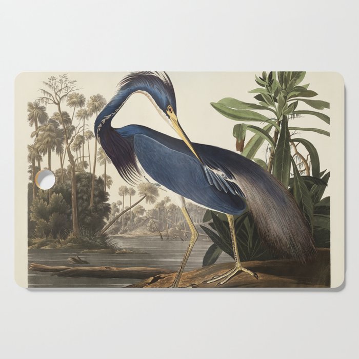 Louisiana Heron from Birds of America (1827) by John James Audubon Cutting Board