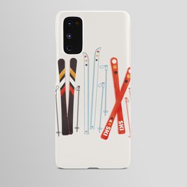 Retro Ski Illustration Android Case