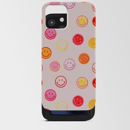 Smiling Faces Pattern iPhone Card Case