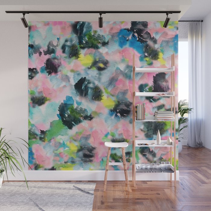 Abstract Floral Wall Mural By Melaniebiehle Society6