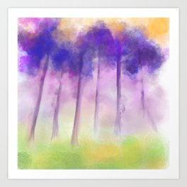 Purple Forest Art Print