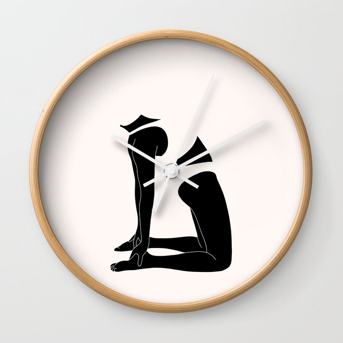 Silhouette Pose - Francine Wall Clock