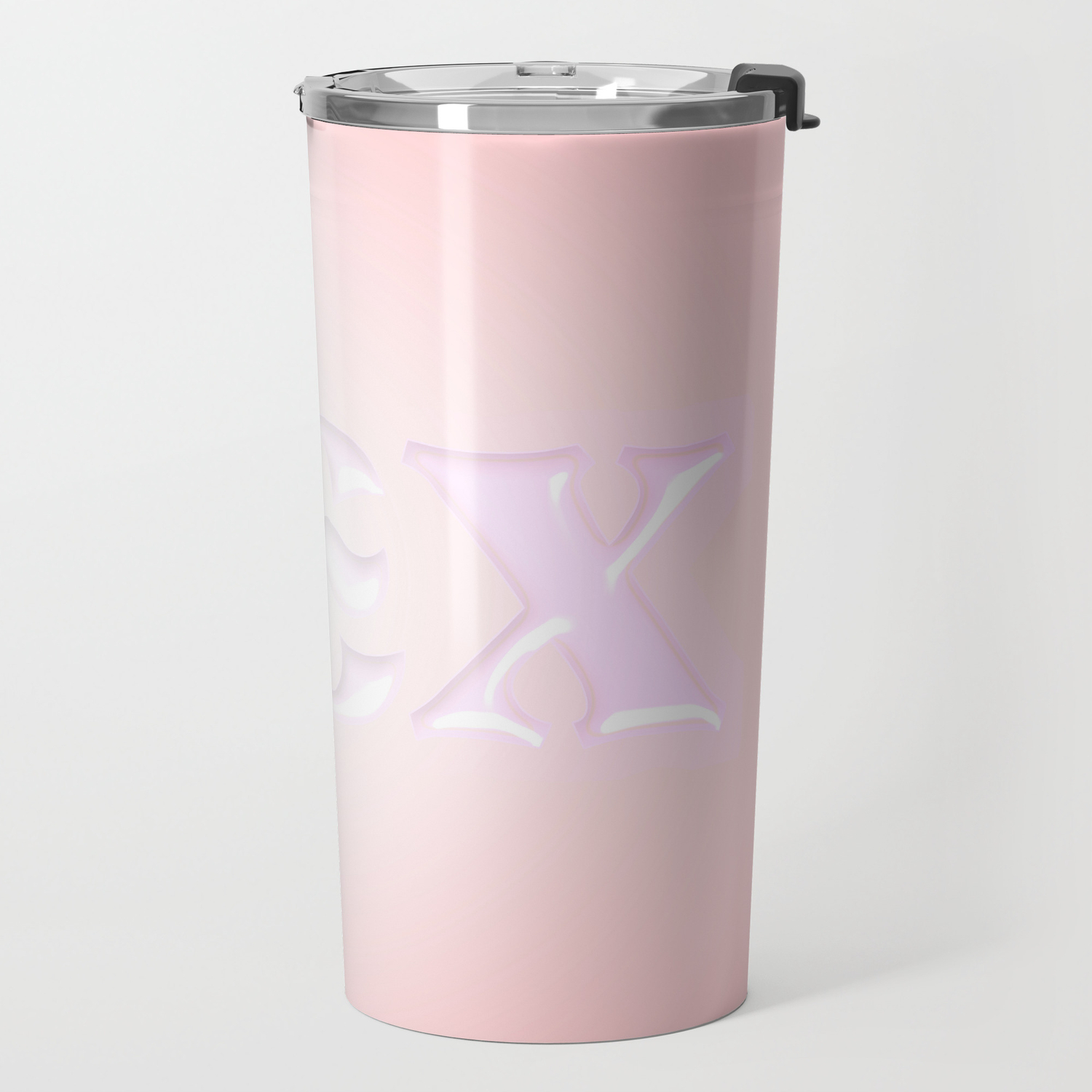 The Word Sex On A Pink Background Travel Mug By Horacioselva Society6