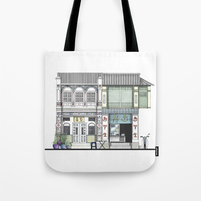 Penang Street Scene I Tote Bag