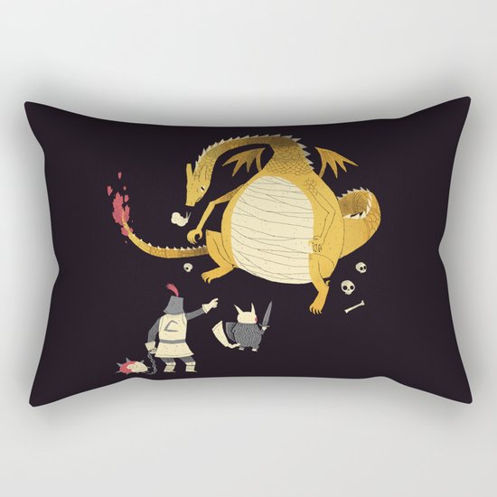 ye hath to catcheth them all(black) Rectangular Pillow