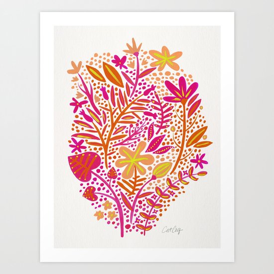 Garden – Citrus Palette Art Print