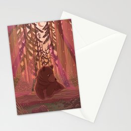 Bear in the Woods Stationery Cards