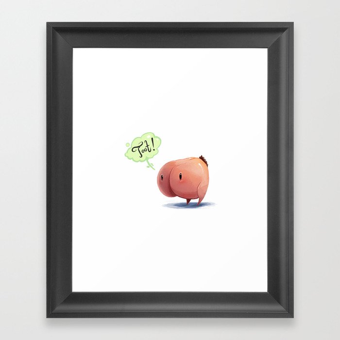 Butt Butt Framed Art Print