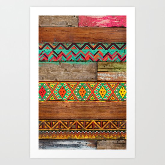 Indian Wood Art Print