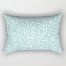 Powder Blue Coneflowers Rectangular Pillow