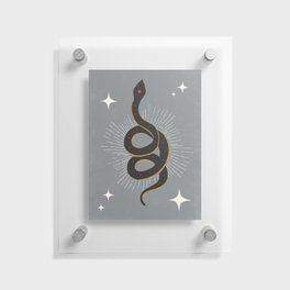 Slither - Gray Floating Acrylic Print