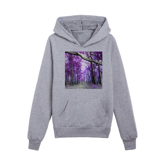 Pathway to Bliss purple blue Kids Pullover Hoodie