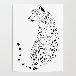 The Ghost of Mountains - Animal - Nature - Beast Big Cat Leopard Poster